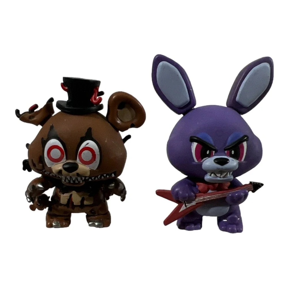 Funko Mystery Minis Lot Bonnie Guitar Nightmare Freddy Five Nights FNAF D1-5